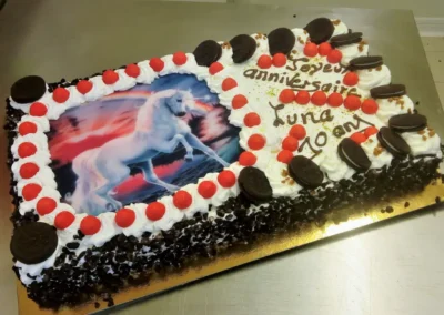 Choco chanel 20 24 parts avec photo de licorne