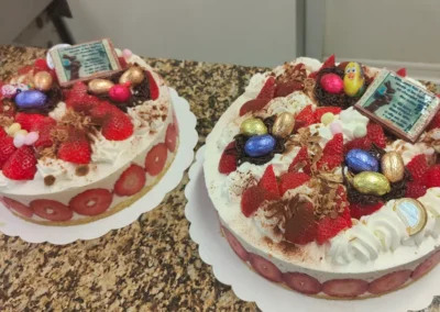 Deux fraisiers 6 8 parts