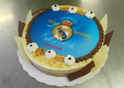 Duo choco lait blanc 6 8 parts avec photo Réal Madrid