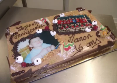Duo choco noir lait 20 24 parts avec photo famille