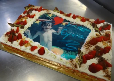 Fraisier 20 24 parts avec photo famille (8)