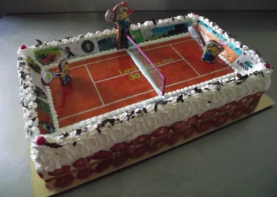 Fraisier 20 24 terrain de tennis avec les minions...