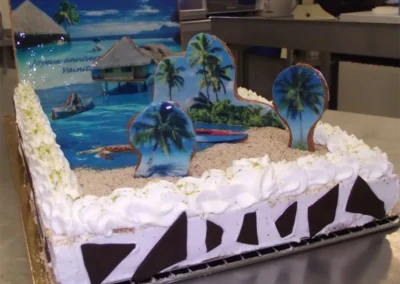 Framboisier 20 24 personnes thème Tahiti.