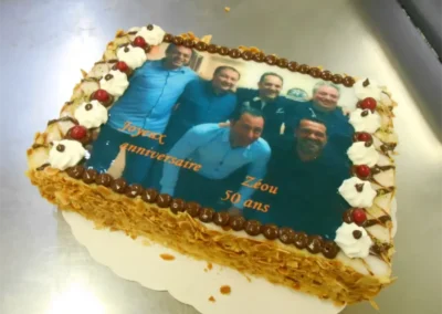 Mille feuille 10 12 parts avec photo amis