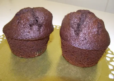 Muffins au chocolat noir intence