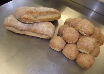 Pavés et petits pains au levain