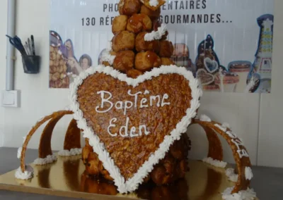 Pièce montée choux et nougatine en cône (11)