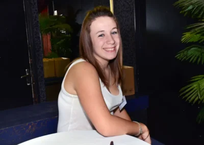 La plus heureuse de la soiree