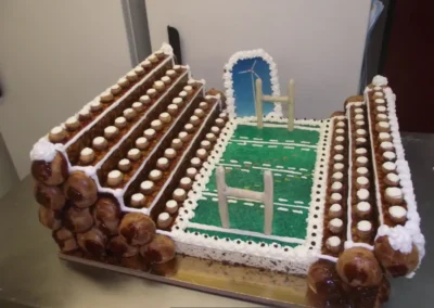Piece montee theme rugby avec tribunes 1